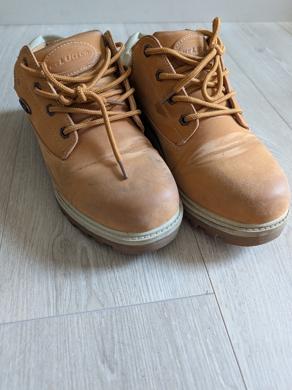 Lugz Wheat/Tan Lace-Up Work Boots